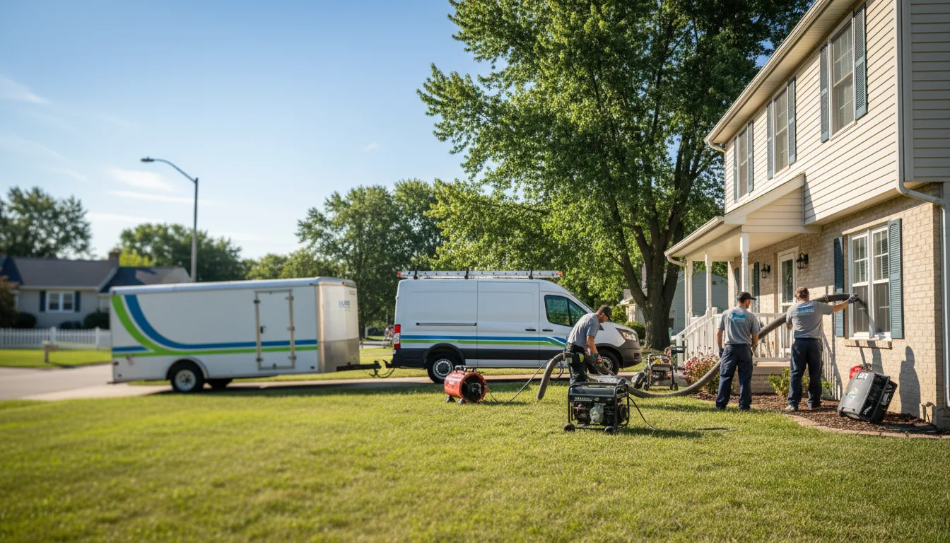 Flooded Basement Restoration And Cleanup With Repair in Mount Union, IA near me
